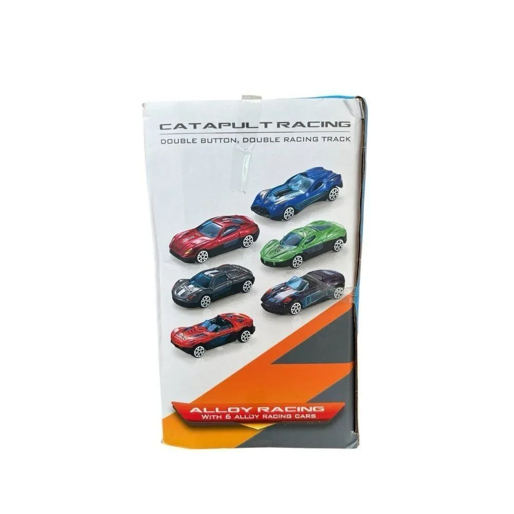 Car Transporter Truck Folding Track Racing Vehicles Deformed Track Truck 6 Cars